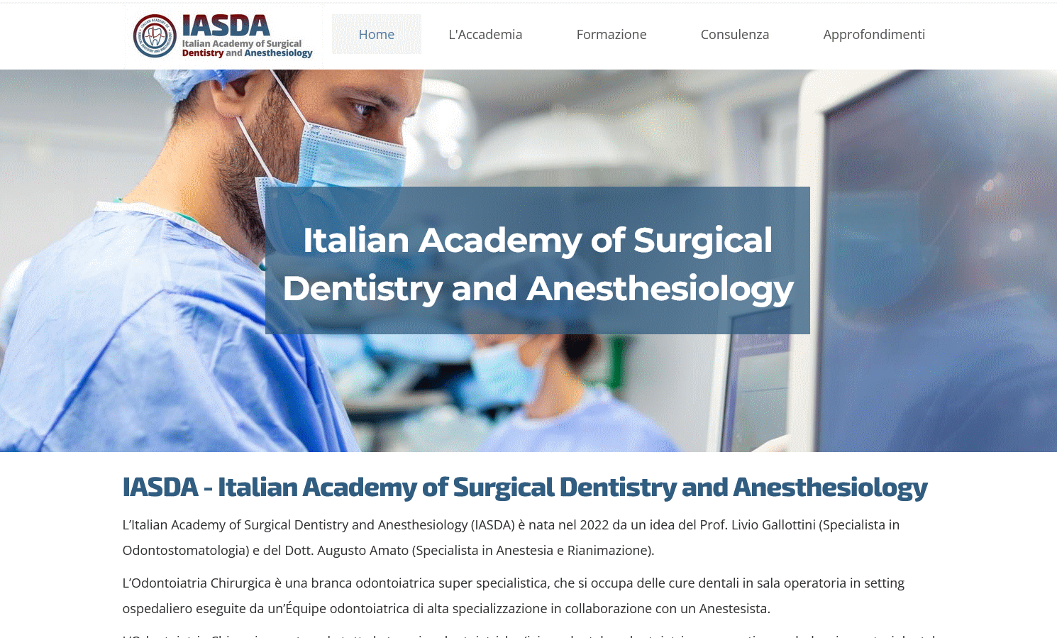 Italian Academy of Surgical Dentistry and Anesthesiology